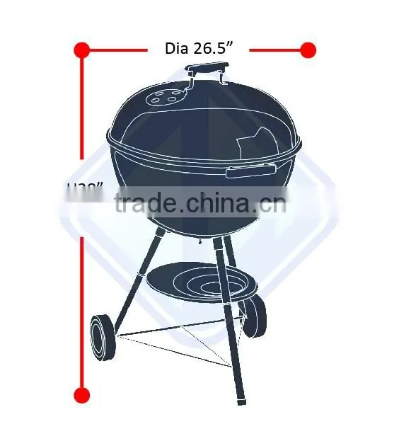 Heat Resistance Colorful decorative designer kettle bbq cover