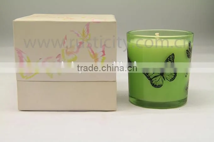 Simple type soy candle, high value crazy candles in glass jar