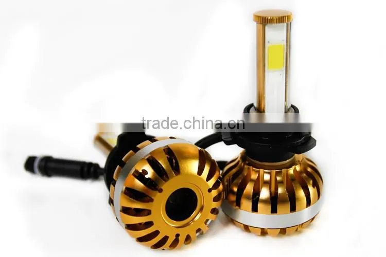 KEEN universal high power led lamp 12V 40W 9005 led headlight bulb yellow case car head light bulb 3600lm
