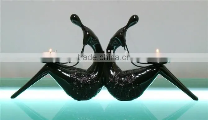 black, red and white candle holder wholesale