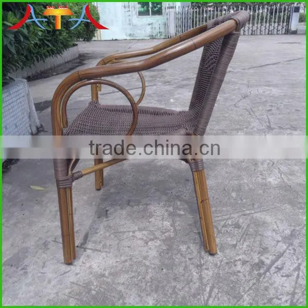 Outdoor wicker rattan chair in bamboo looking AT-6047 1622