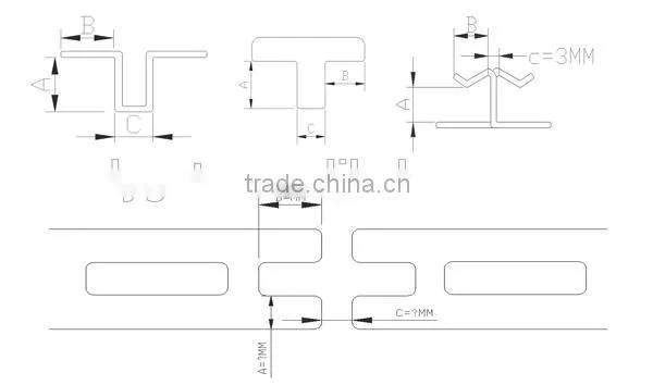 pvc pe wpc deck clip
