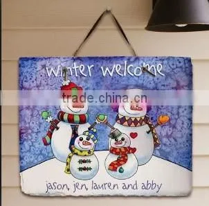 Eco-friendly designed carved slate wall decoration mural artist