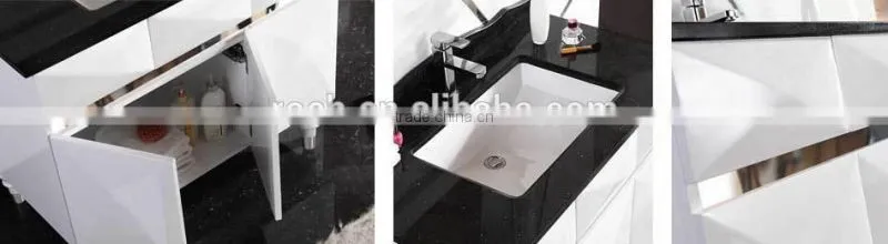 ROCH 8007 Sell Fast Solid Wood Bathroom Vanity OEM With Granite Counter Top