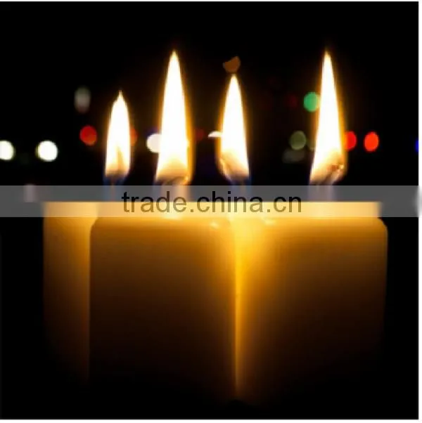 colourful LED candle canvas wall art with led light