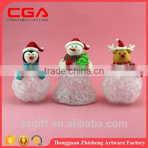 Brilliant polyresin crafts figurine, Christmas decorations.