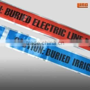 Aluminum foil underground detectable warning tape for water pipe