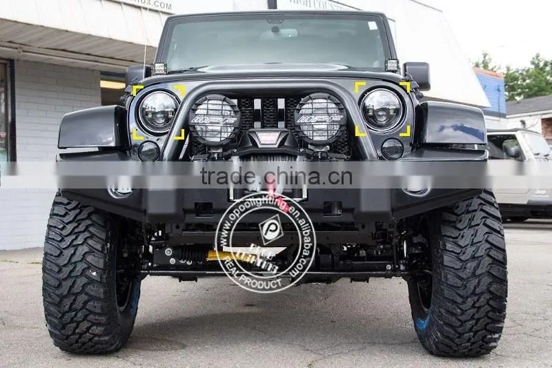 New 7" led headlight,DOT Osram 60w Hi Lo DRL 7" led headlight