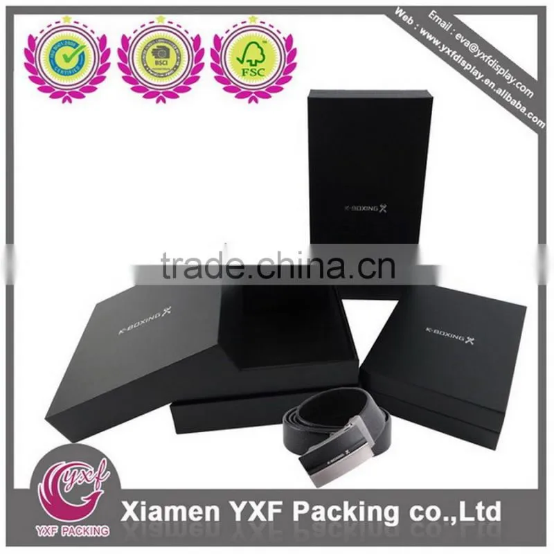 Black gift box for belt packing
