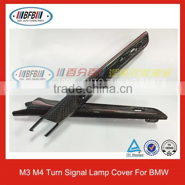 Carbon Fiber Fender Side Grill Cover For BMW M3 M4 F80 F82 Replacement Cover