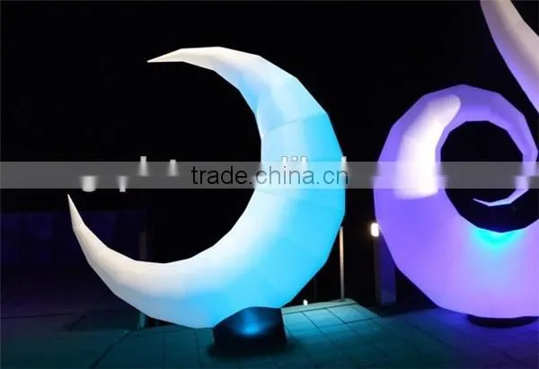 Charming decorative inflatable lighting moon / giant inflatable led moon