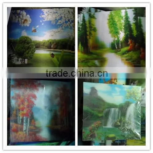 Promotional 3d lenticular pictures for wall decoration