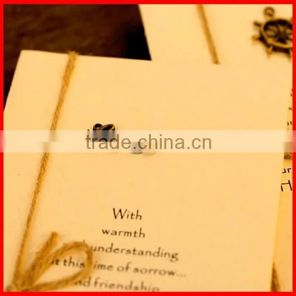 New Creative Unique Custom Korea simple design wedding cards 2014