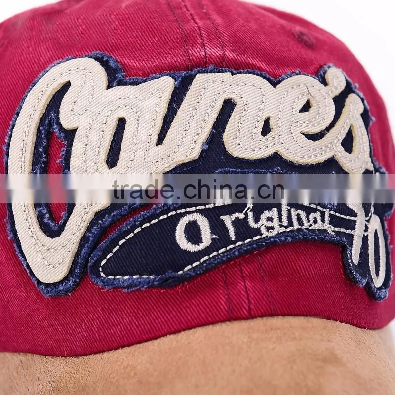 2016 news high quality custom baseball cap with panels cotton dad hats
