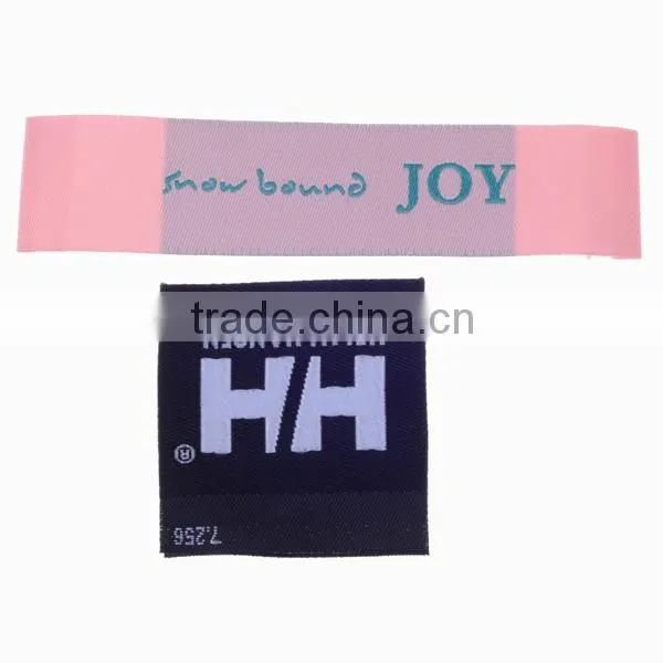 custom garment woven labels damask