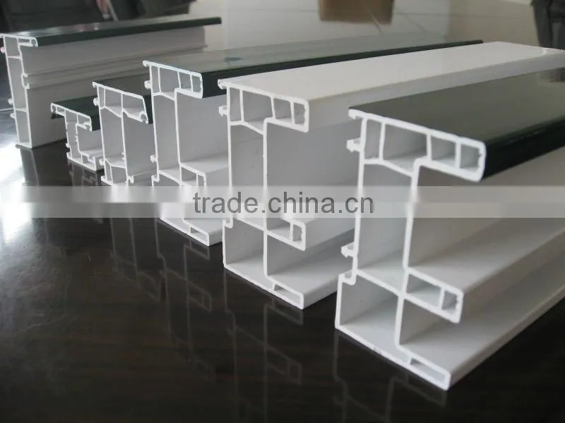 China upvc profile construcion/pvc window and door profile/buiding materials