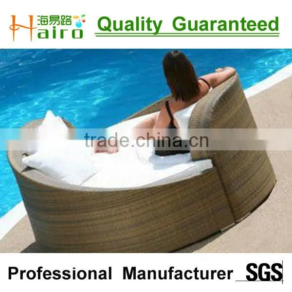 resin wicker outdoor furniture-rattan round bed