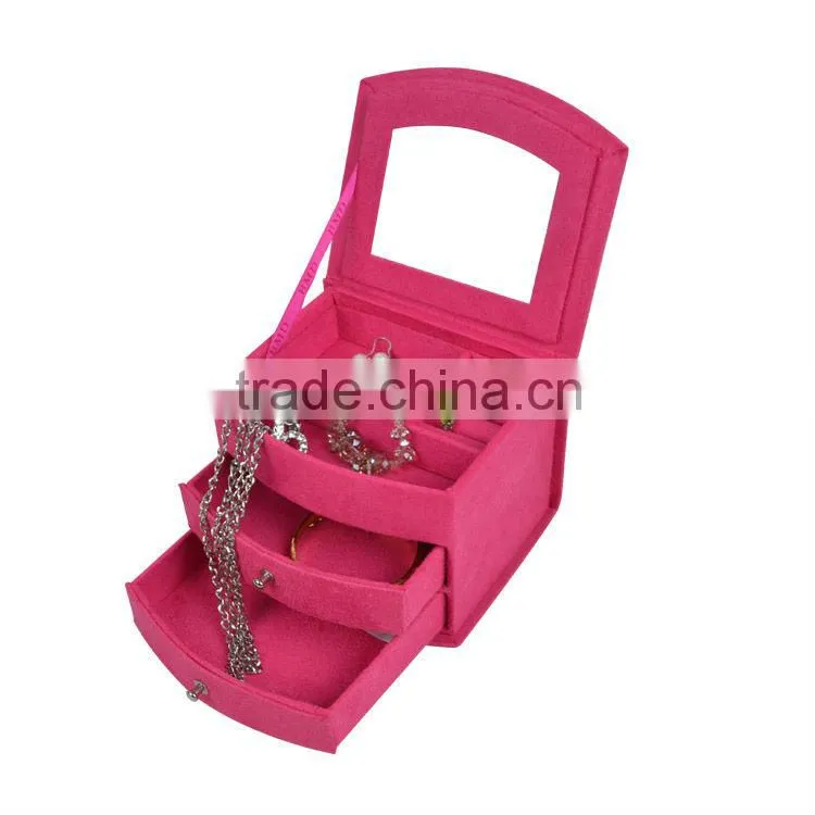 factory price wholesale fabric jewelry cardboard box