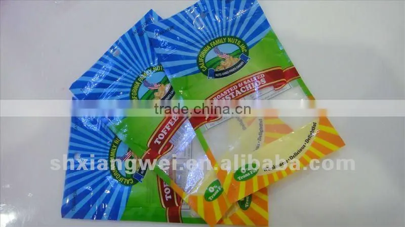 Center hole side die cut zipperlock stand up pouches
