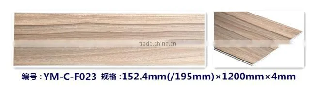 Indoor decorative Wood Grain Click WPC Flooring tiles