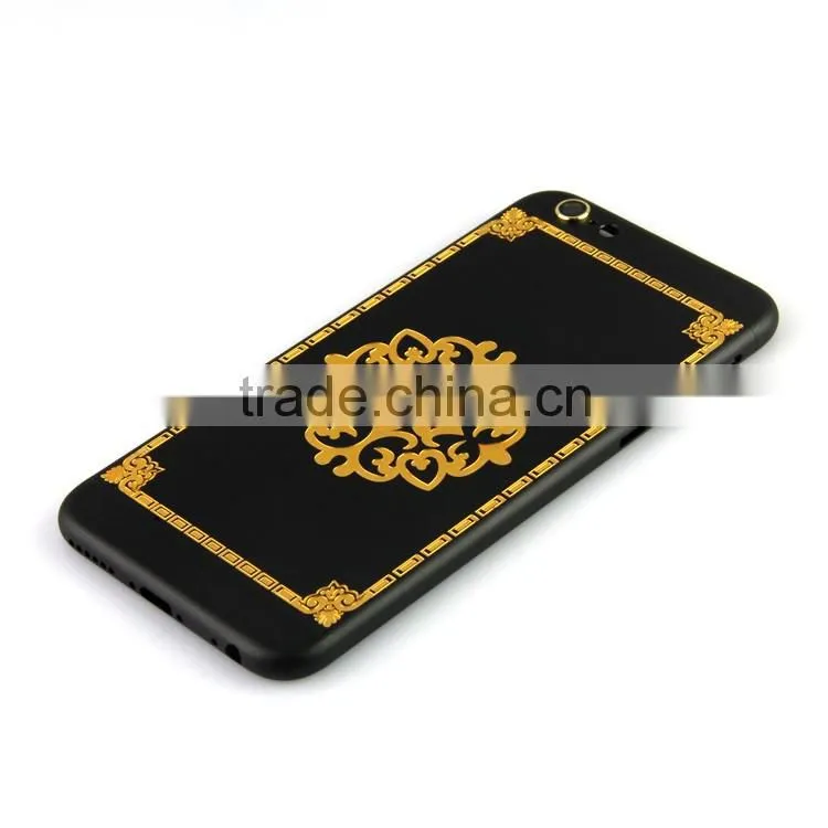 Wholesale china goods custom housing for iphone 6 with gold logo