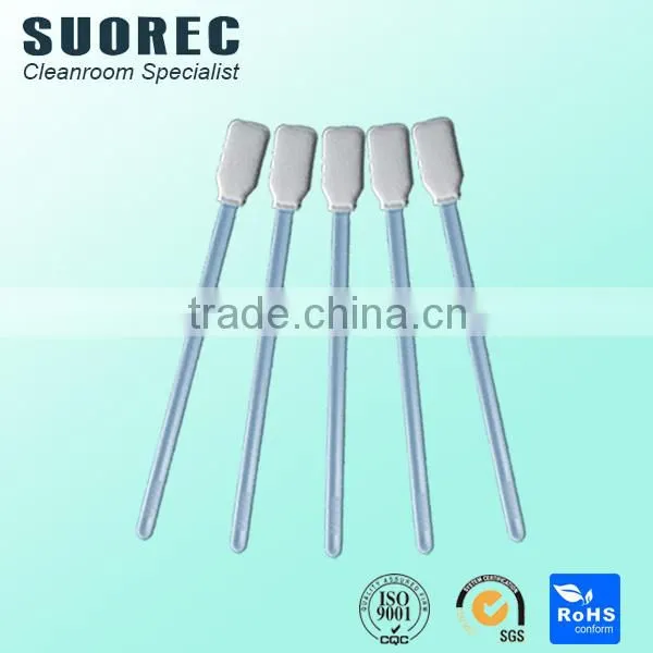 polyester wiper head swab for cleaning small surface, ESD cleanroom swabs