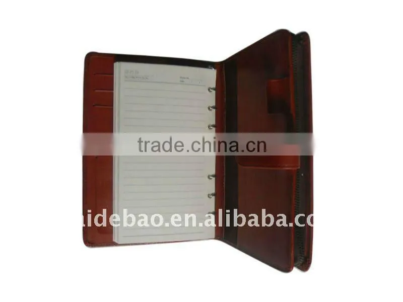 pu planner diary planner organizer notebook with zipper