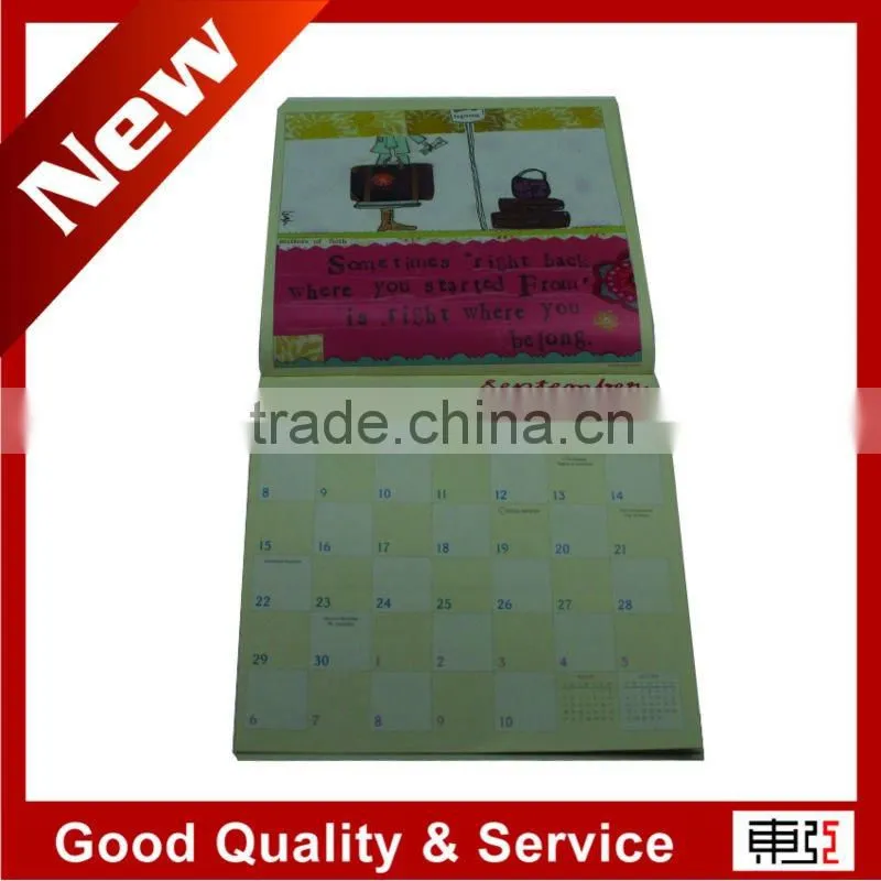 New Soft Cover calendar notebook printing service