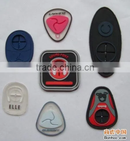 custom pvc rubber jeans patch