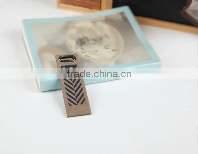Custom Logo Clothing Faux PU Leather Patch for Denim