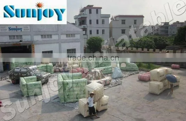 2016 Hot sale high quality brand new extremely funny outdoor inflatable paintball bunker field equipment China