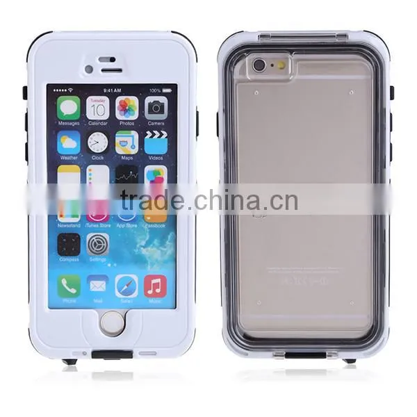5.5 Inch Mobile Phone Case for iPhone 6 6S 6 Plus Waterproof Case Shockproof With Touched Fingerprint Recognition