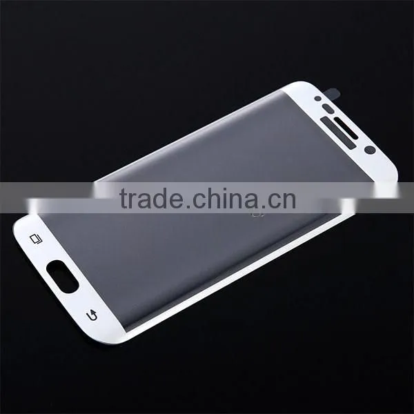 9H Full Cover Curved Tempered Glass Screen Protector for Samsung S6 Edge Plus White