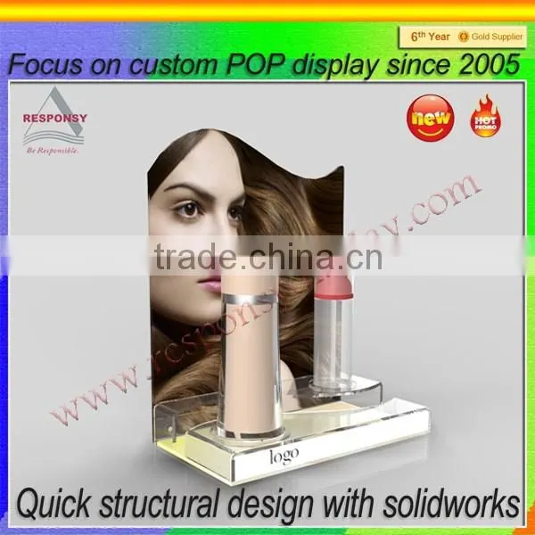 promotion retail PMMA display stand for make up