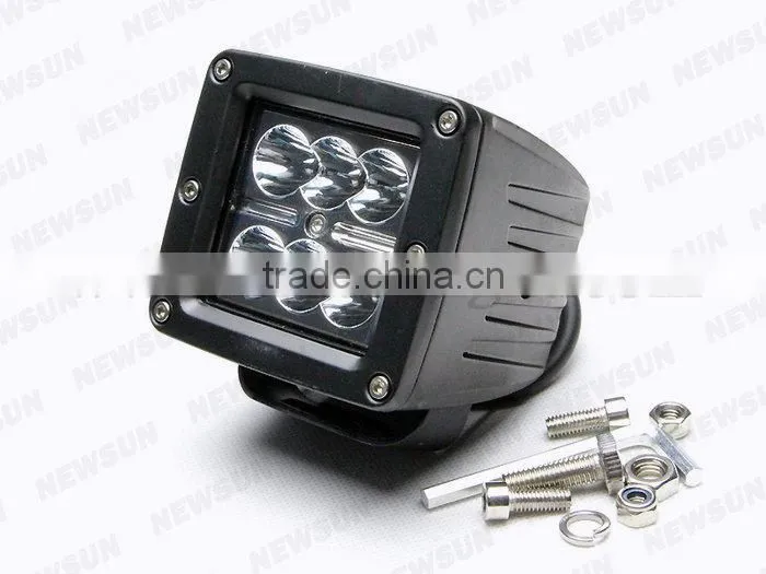 Motorcycle 3" 18W C REE Chips led Work Light worklamp for Off-road ATV SUV Mining truck 1400 Lumen 18w Led flood work light