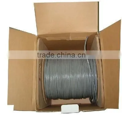 305m/box double jacket outdoor utp lan cat6 network cable,utp cat6 patch cables fulke test
