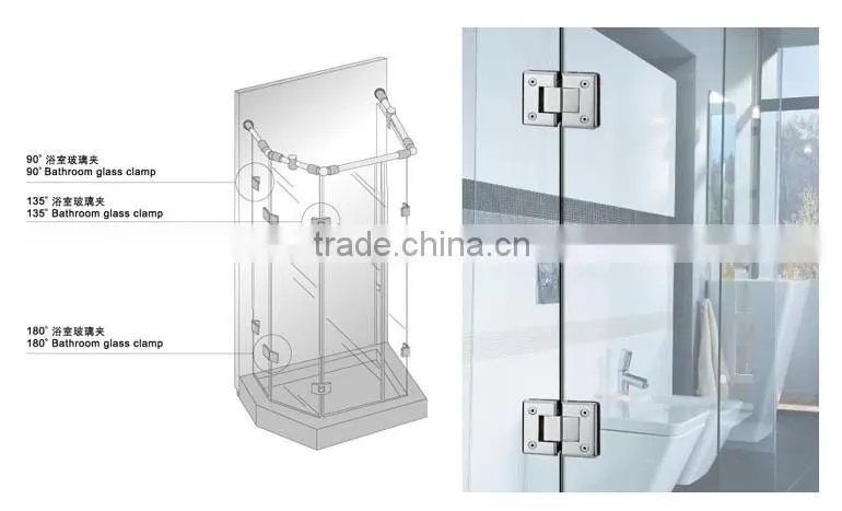 90 degree stainless steel shower hinge hardware,hinges glass shower door
