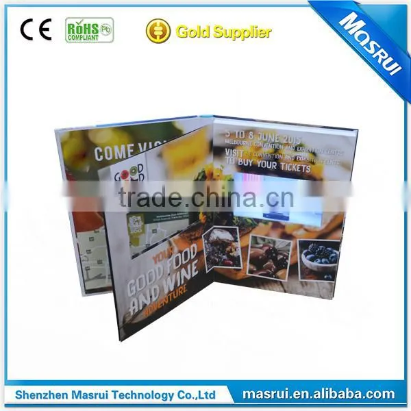 hardcover video brochure