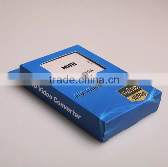 HDMI to VGA cable adpater HDMi to VGA with audio converter for HDMI device to VGA monitor