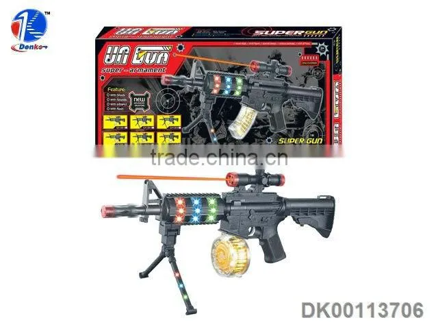 Light and Sound Vibrate B/O Gun Toys