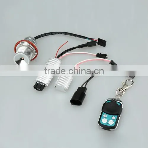 2Pcs Car RGBW LED 20W 7 Colors Angel Eye Halo Ring Marker Light Bulb