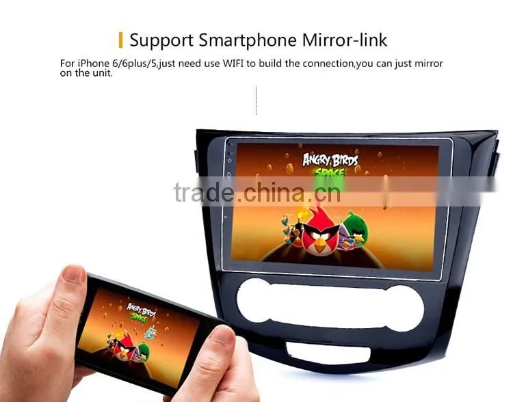Cheap 10.2 Inch Black screen stereo dvd player with gps for car Nissan Qashqai 2014 2015