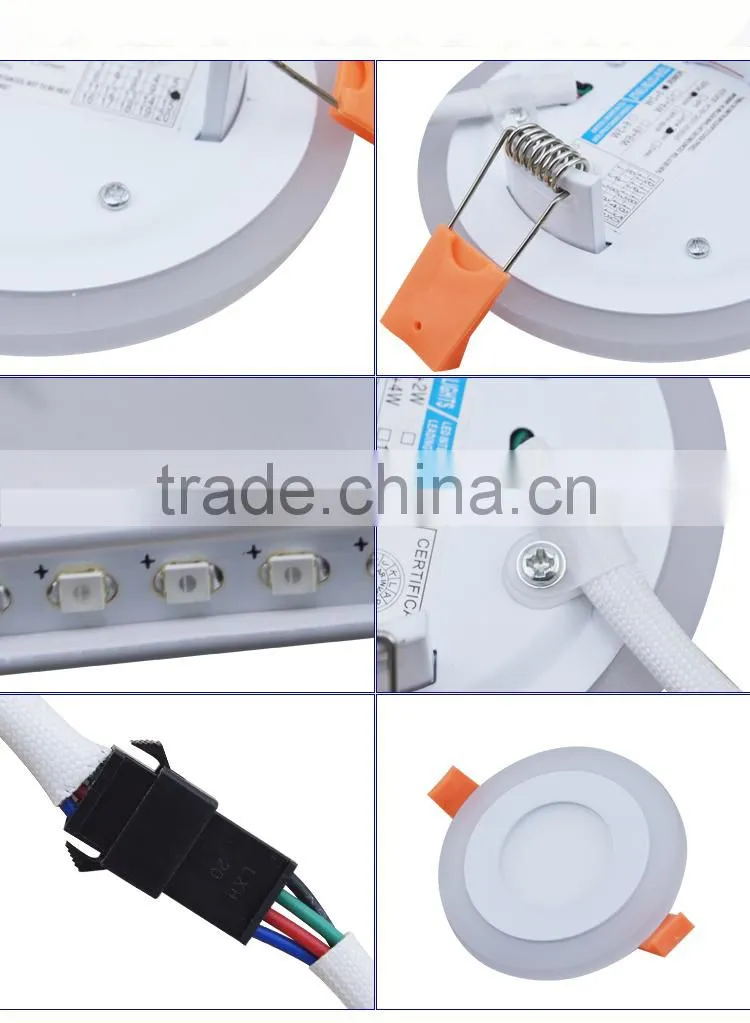 9w color changing led lights LED panel lights round and square