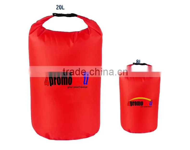 Red Waterproof beach tote bag