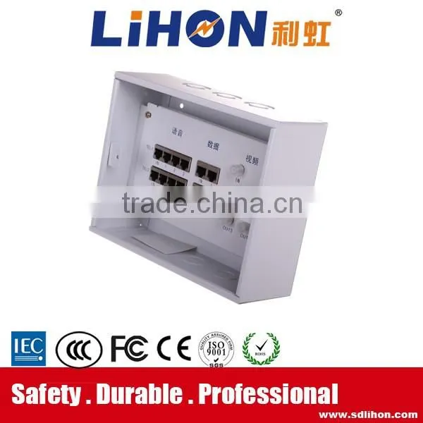multimedia information whole set box with 230*180*80mm size and three kinds of connect