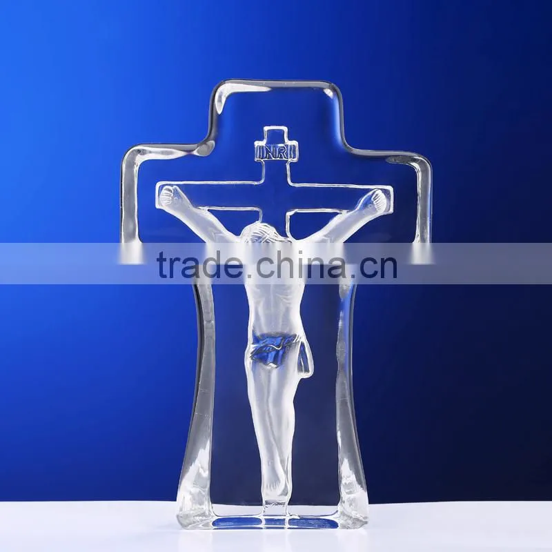 Factory price of crystal cross items, religious crystal cross