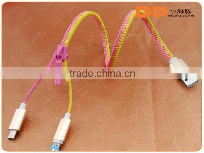 On Alibaba best quality USB cbale charging zipper date USB cable for phone