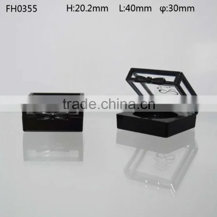 plastic cosmetic packing luxury compact powder container empty powder compact case