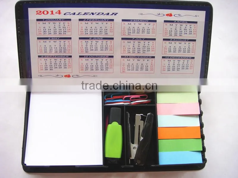 cheap custom sticky note in leather case