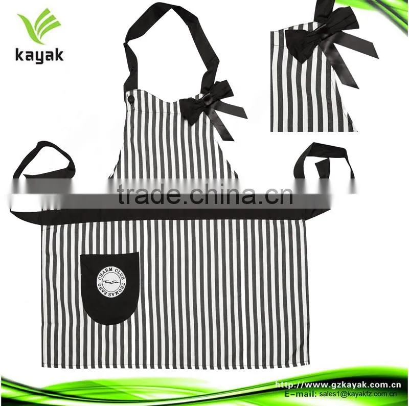 new design promotional advertising blue waist Cross Back Bib Apron cotton apron